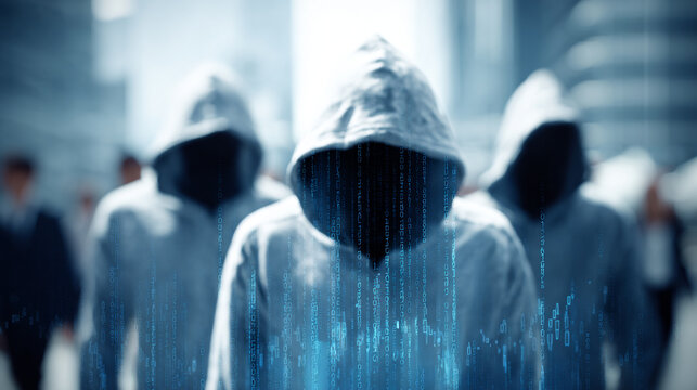 Hackers are planning to hack and attack Zeroday networks and cyber security systems in Smart digital city with Data center on cloud cyber security and Blue Binary Data Software Programming Code