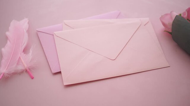 Writing letters and arranging flowers in soft colors