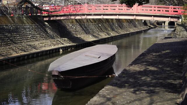 The Funamachi-Minato Scenery Spot in Ogaki City (Gifu, Japan)