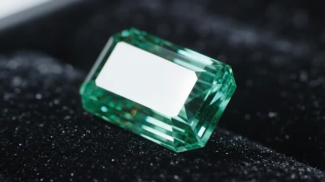 Vivid Green Emerald Gemstone Macro