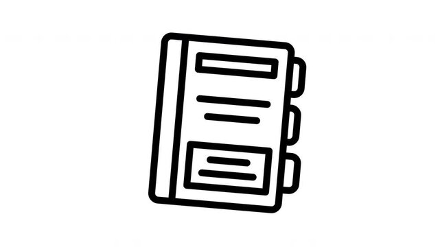 notebook animated icon
