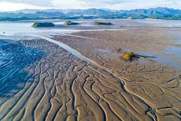 전남 고흥군 중산리 바다의 갯벌