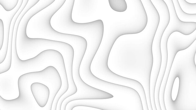 Smooth white silk wavy background.  Seamless loop of clean and corporate template.
Clean modern topography styled design. wave line futuristic abstract background smooth wave animation.