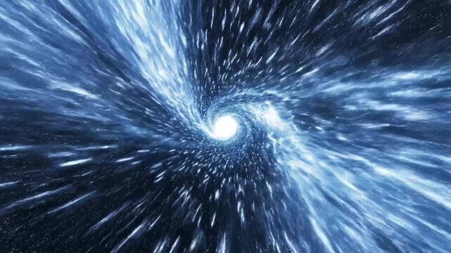 Abstract space vortex with star streaks