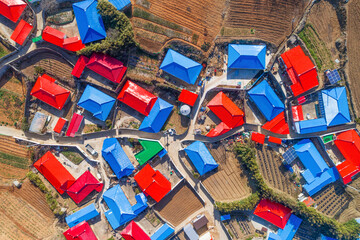 한국 농어촌 시골 마을 풍경