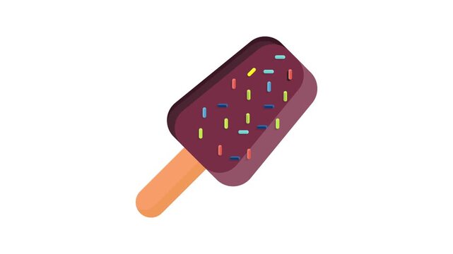 A delicious popsicle covered in a variety of sprinkles, showcasing a fun and festive appearance.