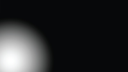 Abstract corner light gradient overlay with transparent white glow and soft blur fading into dark space, ideal for background blending, focus framing, and modern layouts.