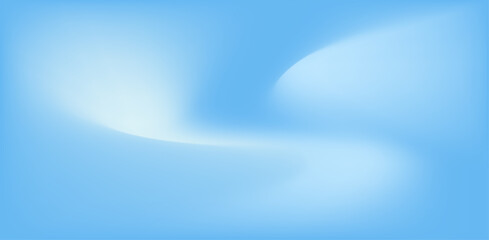 Fototapeta premium Soft blue abstract background, smooth gradient waves, minimal design, clean and modern. Eps10 Vector
