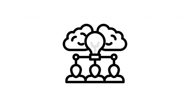 brainstorming animated icon