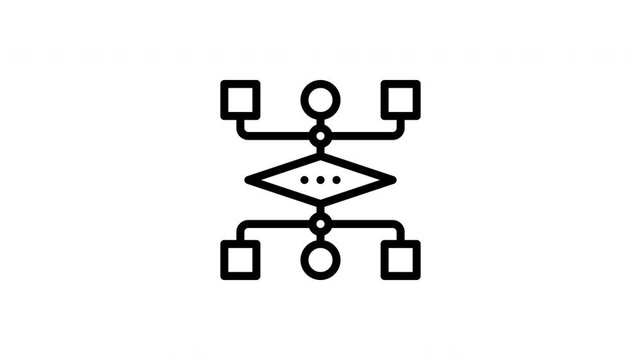 flowchart animated icon