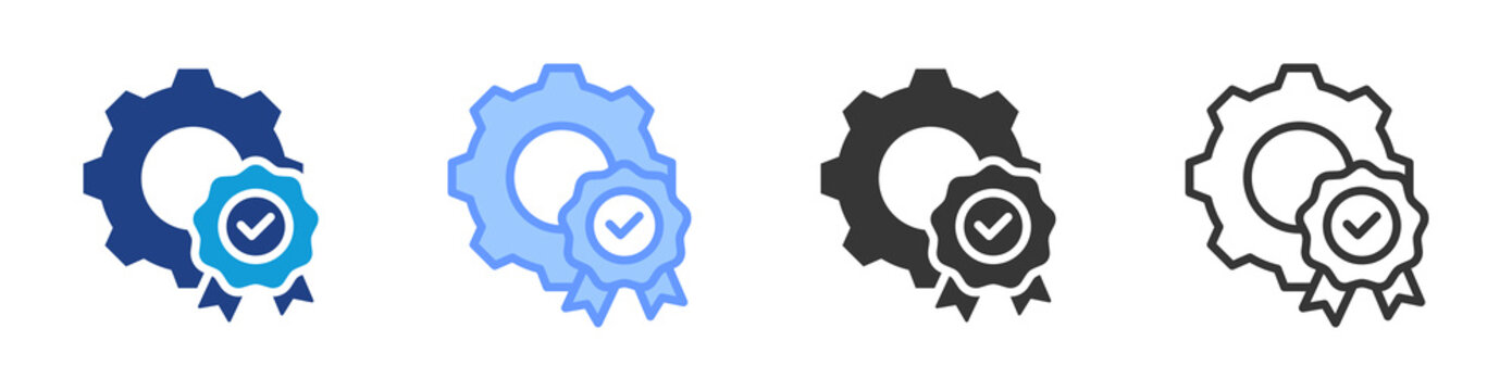 Quality Control icon set multiple style collection