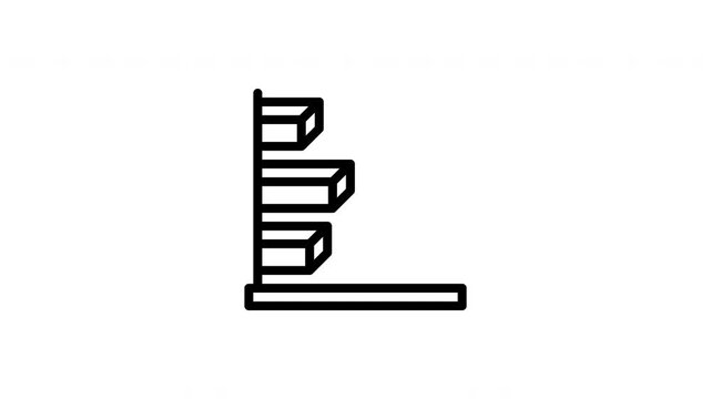 Gantt chart animated icon