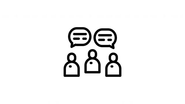 group chat animated icon