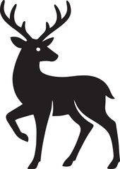 Obraz premium Deer Silhouette