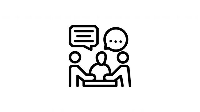 meeting animated icon