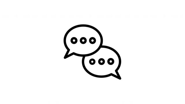 speech bubble animated icon