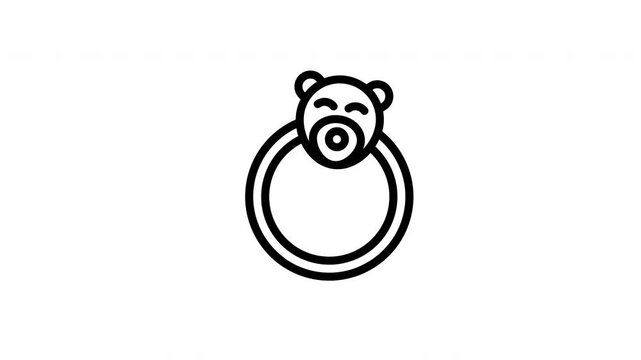 teething ring animated icon