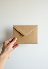 Fototapeta premium Holding Hope: A Simple Kraft Envelope