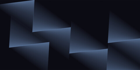 Obraz premium Modern black dark blue white abstract background. Minimal. Color gradient. Web banner. Geometric shape. 3d effect. Lines stripes triangles. Design. Futuristic. Metal metallic effect. Luxury. Premium.