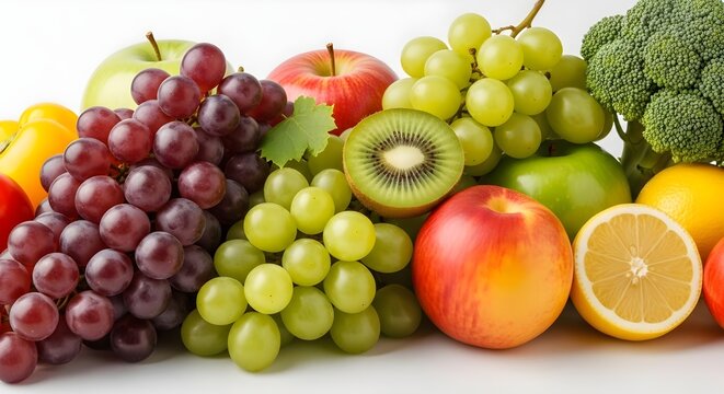 Fresh fruit and vegetable still life