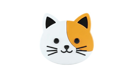 Obraz premium Cute Calico Cat Face Charm