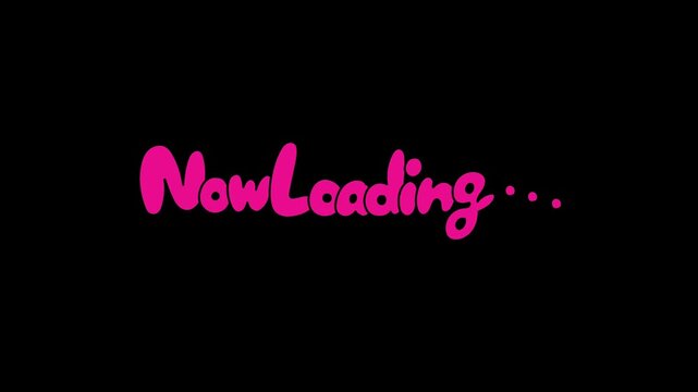 Now Loading Loop Animation | UI Loading Screen Motion Graphic Clip