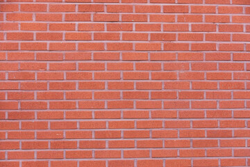 Fototapeta premium Red Brick Wall Texture with Horizontal Pattern and Grout Lines