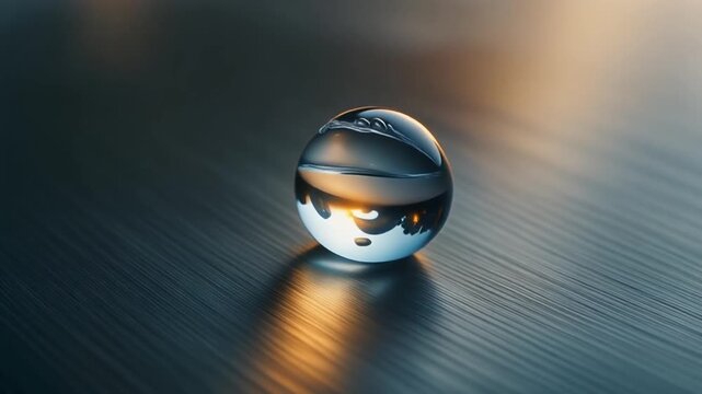 Crystal clear crystal clear droplet of purif fluid texture in cinematic macro