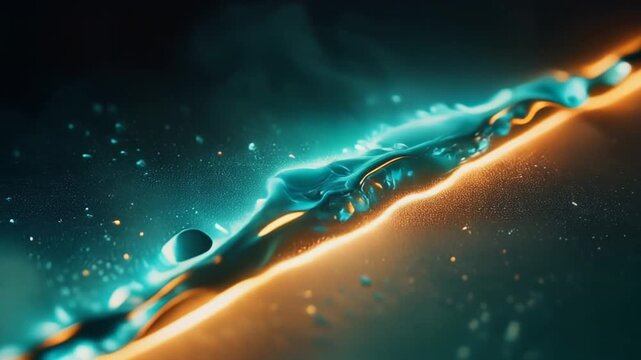 Abstract diagonal ribbon of shimmering motion texture background in cinematic macro