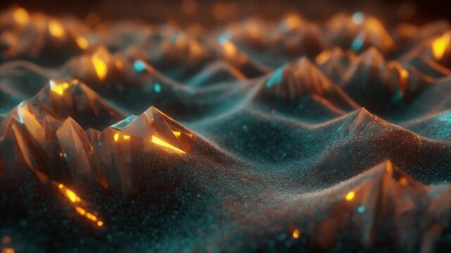 Prismatic deep cinematic corridor sculpt corridor with refraction and cinematic light