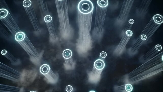 Abstract macro ultra realism of motion texture background in cinematic macro