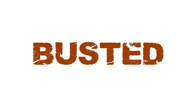 Grungy Busted Text Animation with Orange Glow Effect