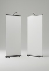 Clean Minimalist Roll Up Banner Mockup