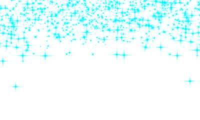 Obraz premium Bright Cyan Blue Abstract Shape with White Base Isolated on Transparent Background