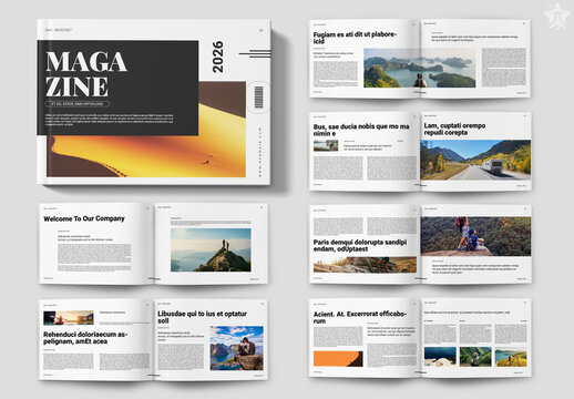 Simple Magazine Landscape Template