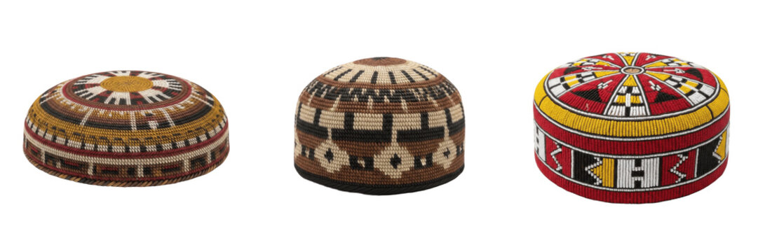 Handmade Sindhi Topi - Traditional Embroidered Kufi Prayer Cap for Men - Ethnic Balochi Style Muslim Skull Cap - Cultural Heritage Hat for Eid & Ramadan