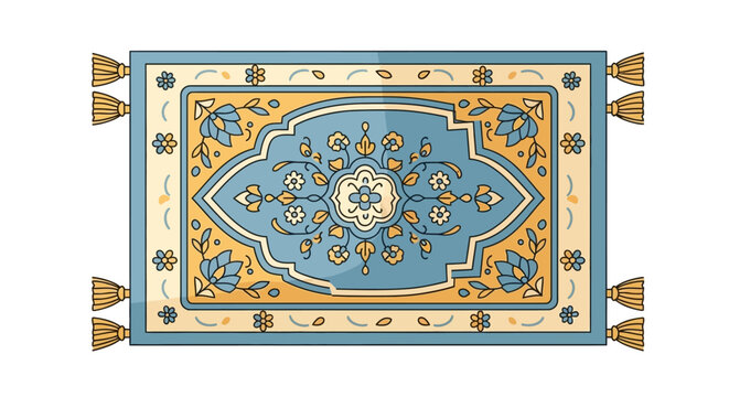 Islamic Prayer Rug Vector