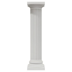 Fototapeta premium White column pillar architecture decoration isolated on a transparent background