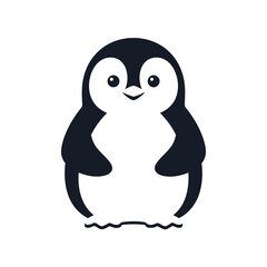 Penguin cartoon character standing upright © Dolpin