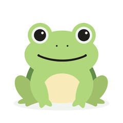 Fototapeta premium Green Frog Animal UI Icon for Mobile Interface