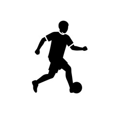 Obraz premium Soccer Player Running Line Icon for Sports App UI