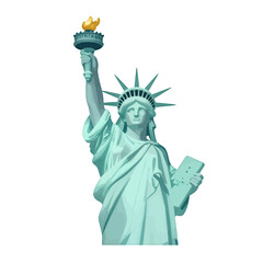 Obraz premium Statue of Liberty 3d Icon for App UI