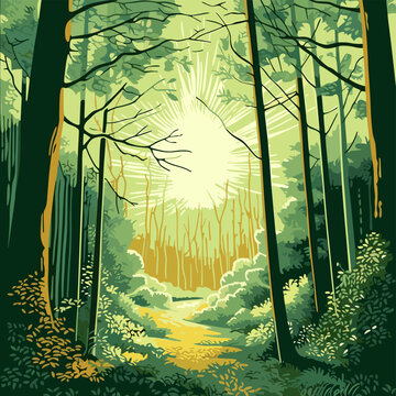 autumn landscape with trees