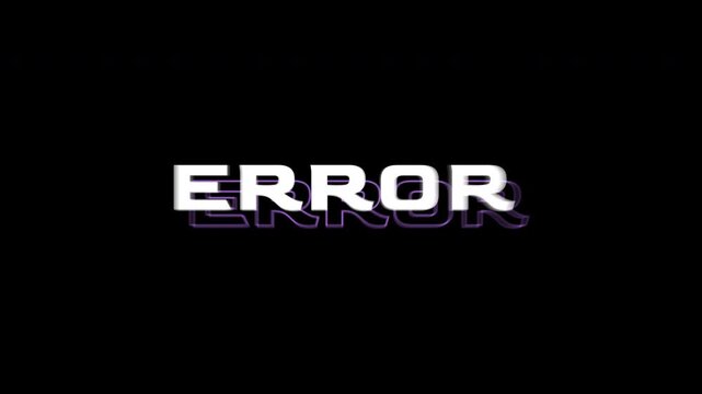 Error text in white with purple outline. Suitable for educational materials, digital marketing, website design, and graphic design projects.