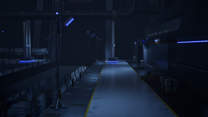 ファクトリー_無人の補給路