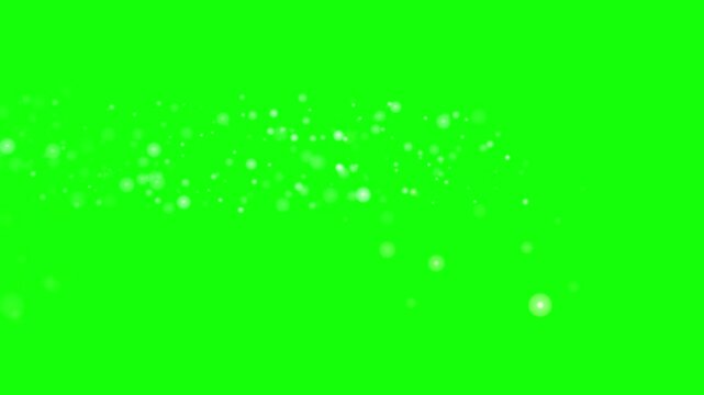 Bright green screen with circular white dot pattern