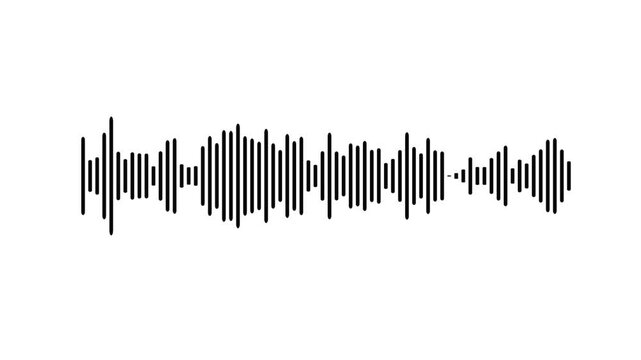 Audio Visualizer on transparent background, Abstract audio waveform music waves oscillation.
Dynamic equalizer visual effect. White audio waveform spectrum animation, Audio wave digital frequency.