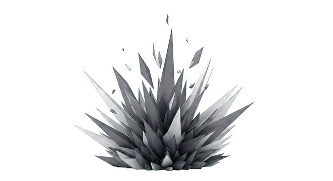 Abstract Dark Crystal Formation