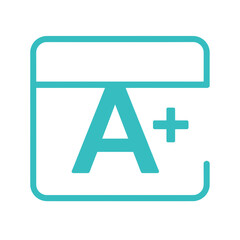 Obraz premium Grade A Plus Academic Performance Icon for App UI