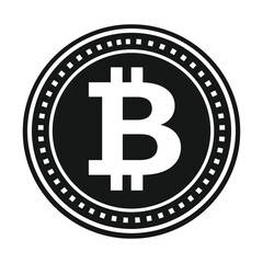 Obraz premium Bitcoin Cryptocurrency Icon Symbol Vector